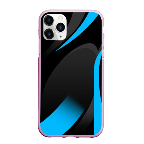 Чехол для iPhone 11 Pro Max матовый Sport wear blue, цвет розовый