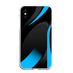 Чехол для iPhone XS Max матовый Sport wear blue