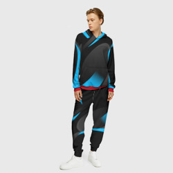 Мужской костюм с толстовкой 3D Sport wear blue - фото 2