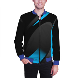 Мужской бомбер 3D Sport wear blue - фото 2