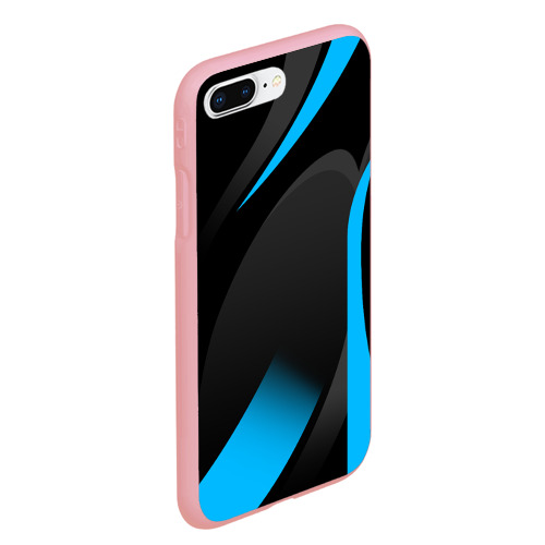 Чехол для iPhone 7Plus/8 Plus матовый с принтом SPORT WEAR BLUE, вид сбоку #3