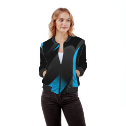 Женский бомбер 3D Sport wear blue - фото 2