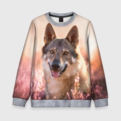 Детский свитшот 3D Красивый Волк