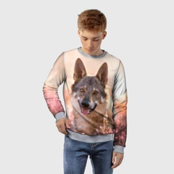 Детский свитшот 3D Красивый Волк - фото 2