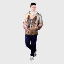 Мужская куртка 3D Красивый Волк - фото 2