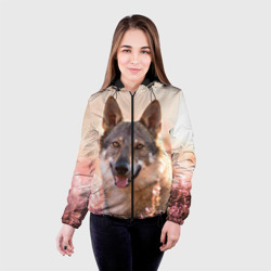 Женская куртка 3D Красивый Волк - фото 2