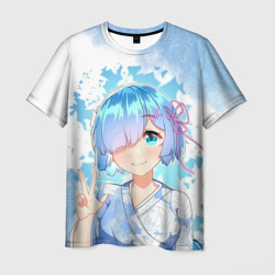 Мужская футболка 3D Rem Re Zero