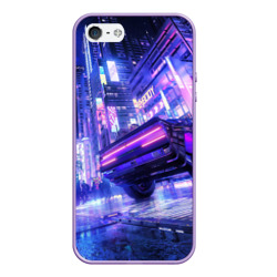 Чехол для iPhone 5/5S матовый Cyberpunk city