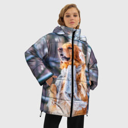 Женская зимняя куртка Oversize Золотистый Ретривер - фото 2