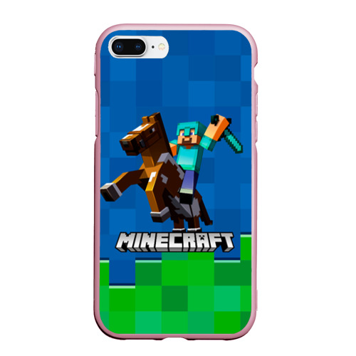 Чехол для iPhone 7Plus/8 Plus матовый Minecraft / Майнкрафт