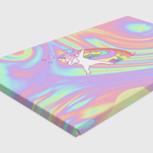 Холст прямоугольный Единорог, цвет 3D печать - фото 4
