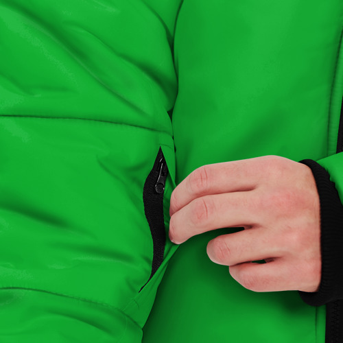 Мужская зимняя куртка 3D с принтом Луиджи, вид сбоку #3