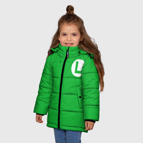Зимняя куртка для девочек 3D Луиджи, цвет красный - фото 3