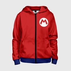 Детская толстовка 3D на молнии Марио