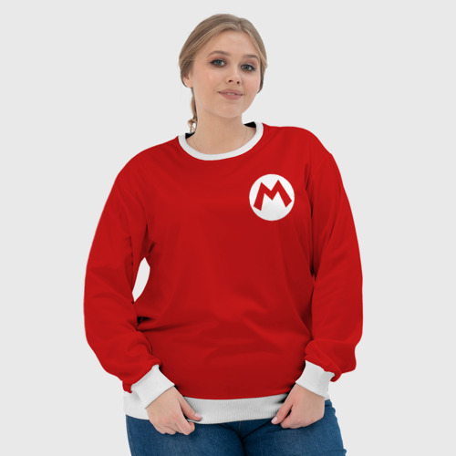 Женский свитшот 3D Марио, цвет 3D печать - фото 6