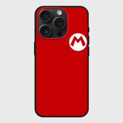 Чехол силиконовый для Apple iPhone 15 Pro матовый Марио