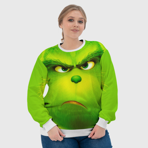 Женский свитшот 3D Гринч 3D/ The Grinch, цвет 3D печать - фото 6