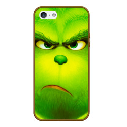 Чехол для iPhone 5/5S матовый Гринч 3D/ The Grinch