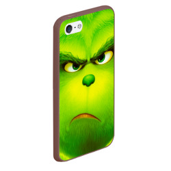 Чехол для iPhone 5/5S матовый Гринч 3D/ The Grinch - фото 2