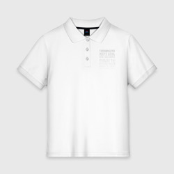 Женское поло хлопок Тополиный пух