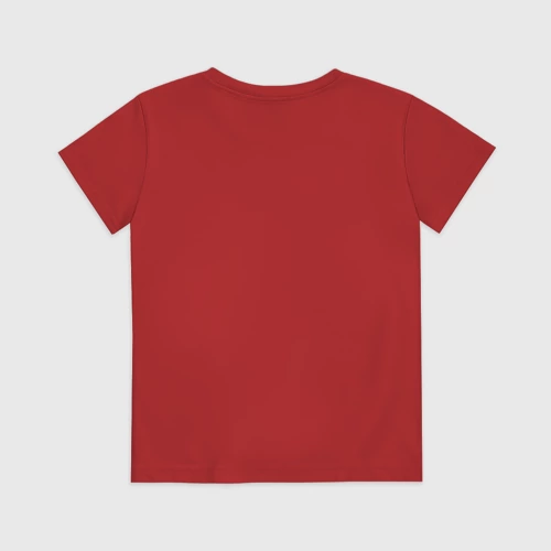 Детская футболка хлопок с принтом Тополиный пух, вид сзади #1