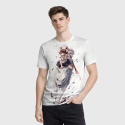 Мужская футболка 3D Принцесса Мононоке - фото 2