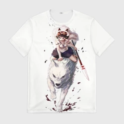 Мужская футболка 3D Принцесса Мононоке