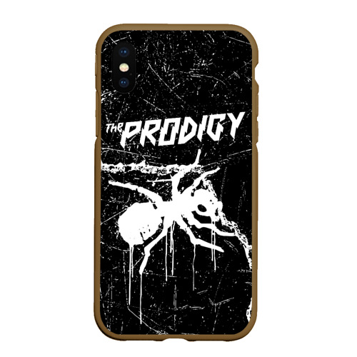 Чехол для iPhone XS Max матовый The Prodigy, цвет коричневый