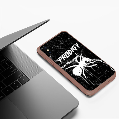 Чехол для iPhone XS Max матовый The Prodigy, цвет коричневый - фото 5