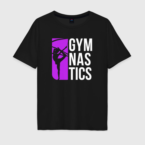 Мужская футболка хлопок Oversize с принтом Gymnastics, вид спереди #2