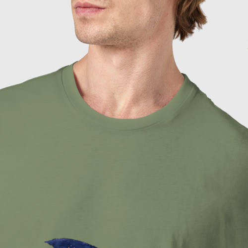 Мужская футболка хлопок Созвездие Рыб, цвет авокадо - фото 6