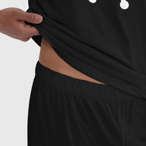 Мужская пижама хлопок Гимнастика, цвет черный - фото 6
