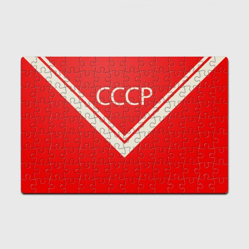 Головоломка Пазл магнитный 126 элементов СССР хоккейная форма
