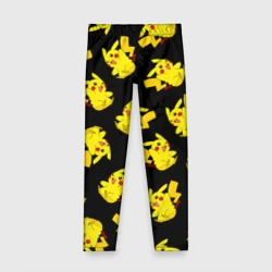 Детские леггинсы 3D Много Пикачу