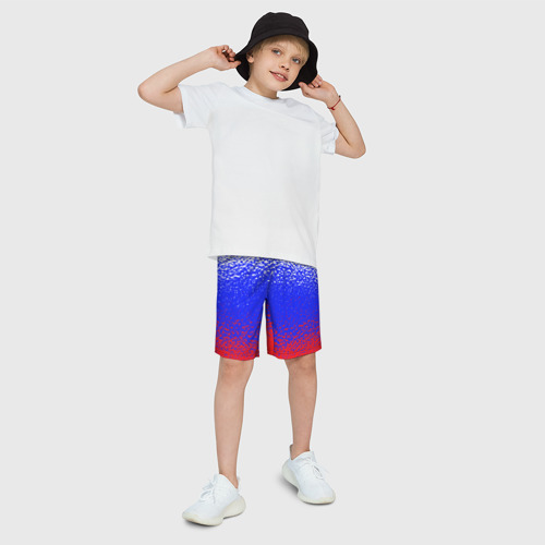 Детские спортивные шорты 3D Текстура, цвет 3D печать - фото 3