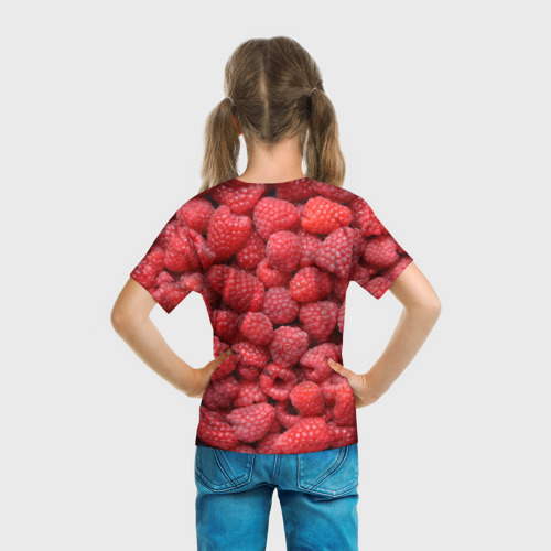 Детская футболка 3D Малина, цвет 3D печать - фото 6
