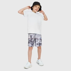 Детские спортивные шорты 3D Шахматы - фото 2