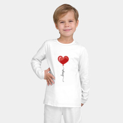 Детская пижама с лонгсливом хлопок Воздушное сердечко - фото 2
