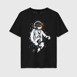 Cosmosrock – Женская футболка хлопок Oversize с принтом купить со скидкой в -16%