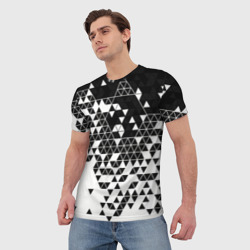 Мужская футболка 3D Векторные фигуры - фото 2