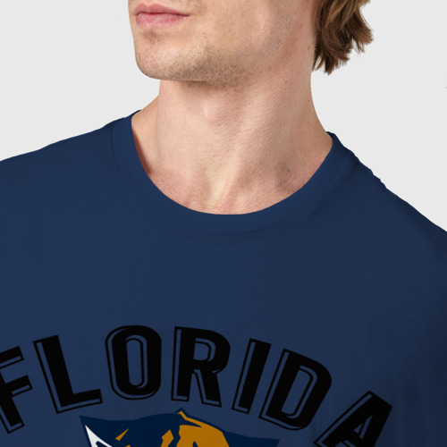 Мужская футболка хлопок Florida Panters NHL, цвет темно-синий - фото 6