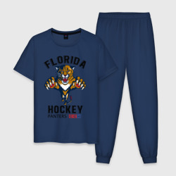 Мужская пижама хлопок Florida Panters NHL