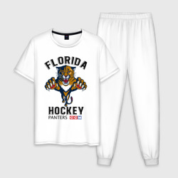 Мужская пижама хлопок Florida Panters NHL