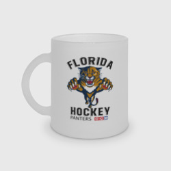 Кружка матовая стеклянная Florida Panters NHL