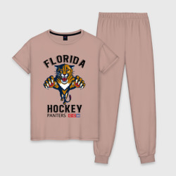 Женская пижама хлопок Florida Panters NHL