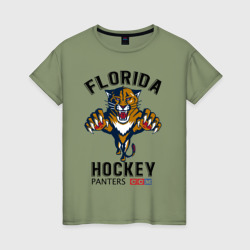 Женская футболка хлопок Florida Panters NHL