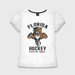 Женская футболка хлопок Slim Florida Panters NHL