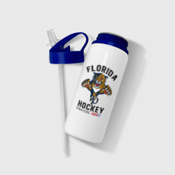 Бутылка для воды с трубочкой Florida Panters NHL - фото 2