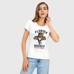 Женская футболка хлопок Slim Florida Panters NHL - фото 2