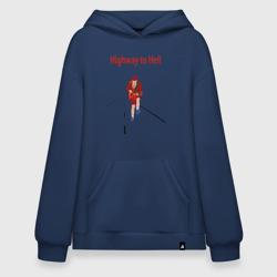 Худи SuperOversize хлопок Highway to Hell AC DC